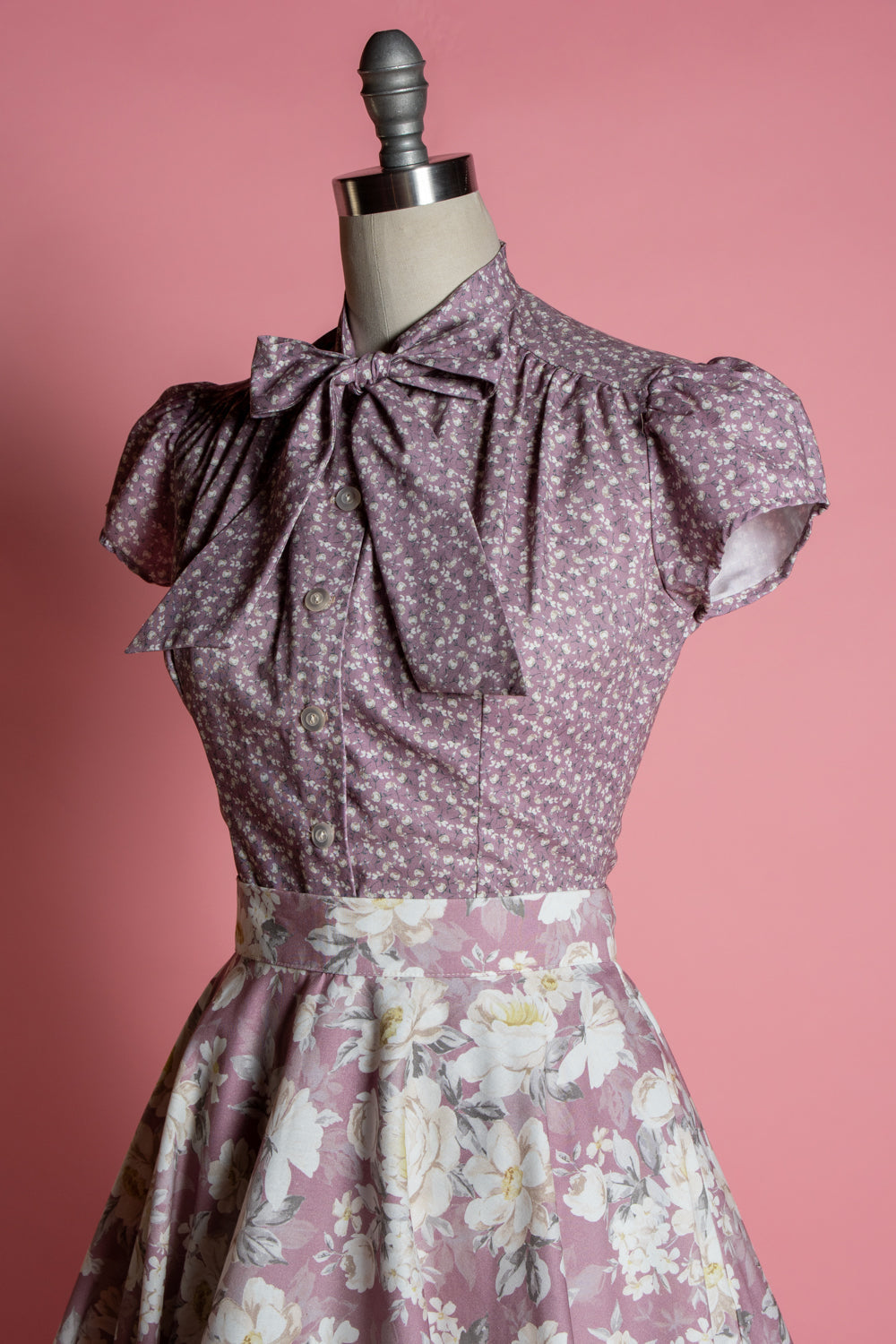 Estelle Blouse - Little Flowers, Mauve