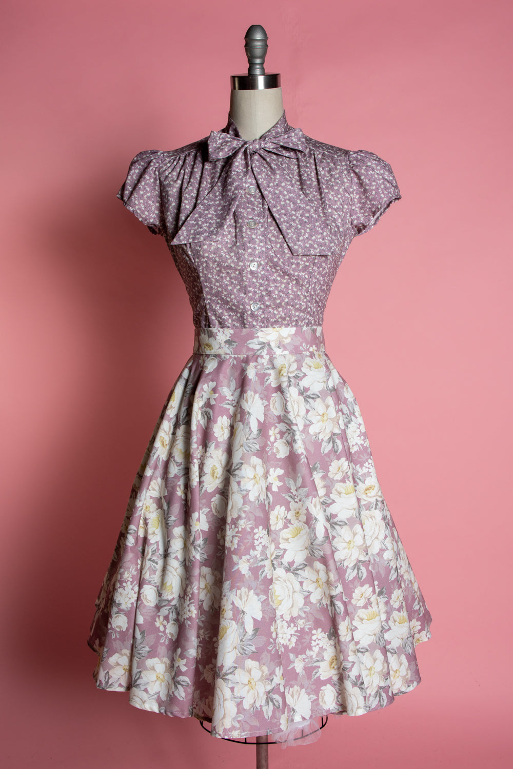 Estelle Blouse - Little Flowers, Mauve