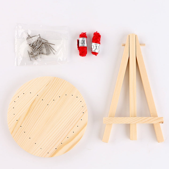 String Art DIY Kit with Stand - Cactus. Wizardi Craft Kit F07-M12-1-DHAA28289