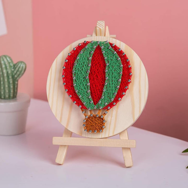 String Art DIY Kit with Stand - Balloon. Wizardi Craft Kit F07-M12-1-DHAA28333