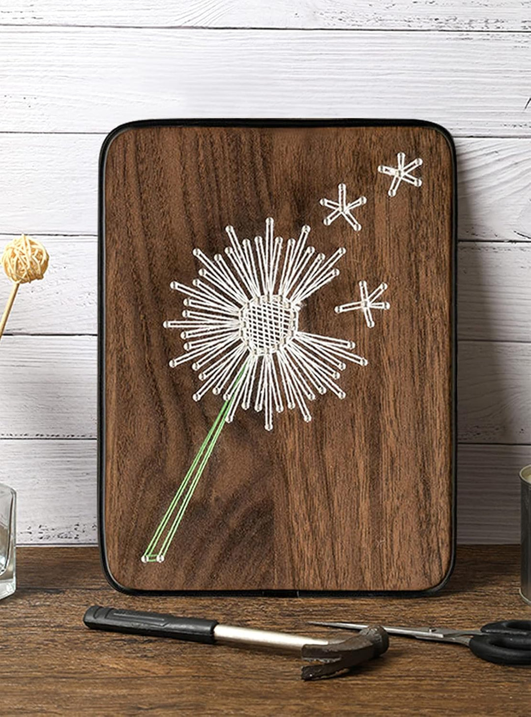String Art DIY Kit - Dandelion. Wizardi Craft Kit F07-M12-3-DHBC18330