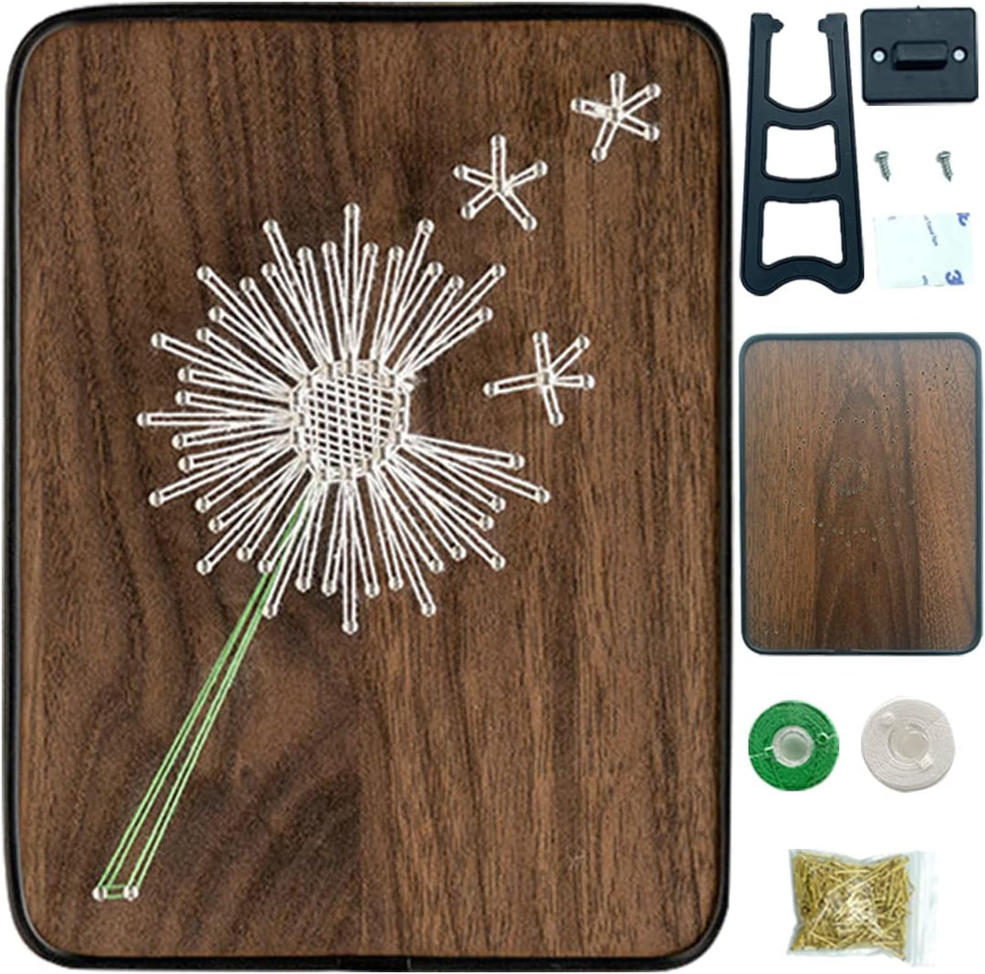 String Art DIY Kit - Dandelion. Wizardi Craft Kit F07-M12-3-DHBC18330
