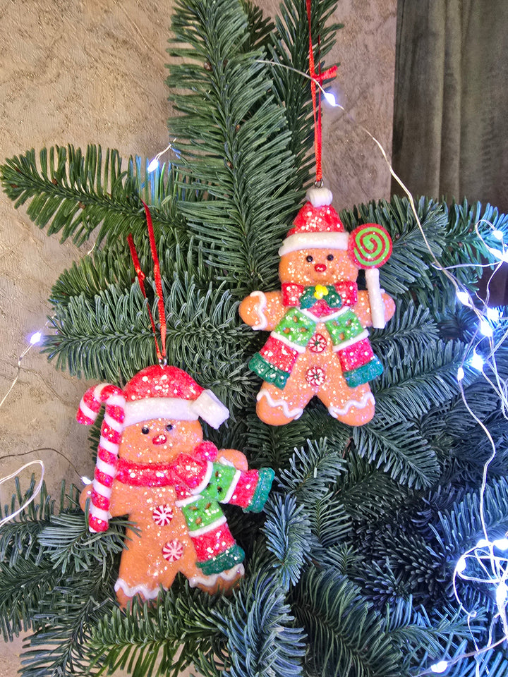 Christmas Ornament - Gingerbread Man. Wizardi Festive Decoration F07-N2-5-AEE046C