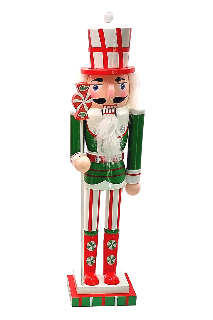 Christmas Nutcracker. Wizardi Classic Wooden Festive Decoration F07M14-31-N01702A