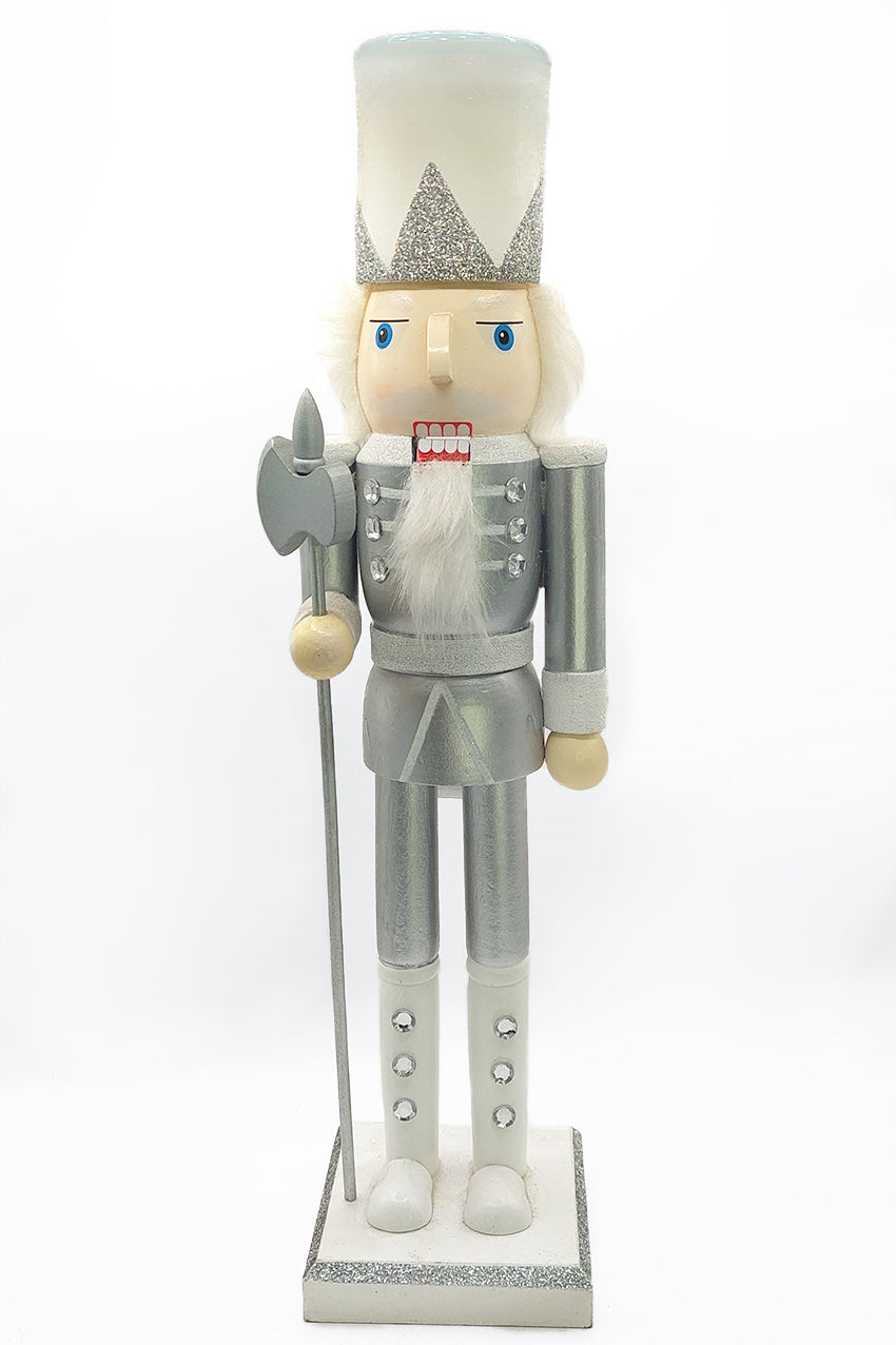 Christmas Nutcracker the Axeman. Wizardi Classic Wooden Festive Decoration F07M14-33-N01222B