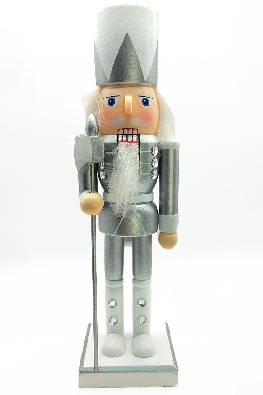 Christmas Nutcracker the Axeman. Wizardi Classic Wooden Festive Decoration F07M14-34-N01364C