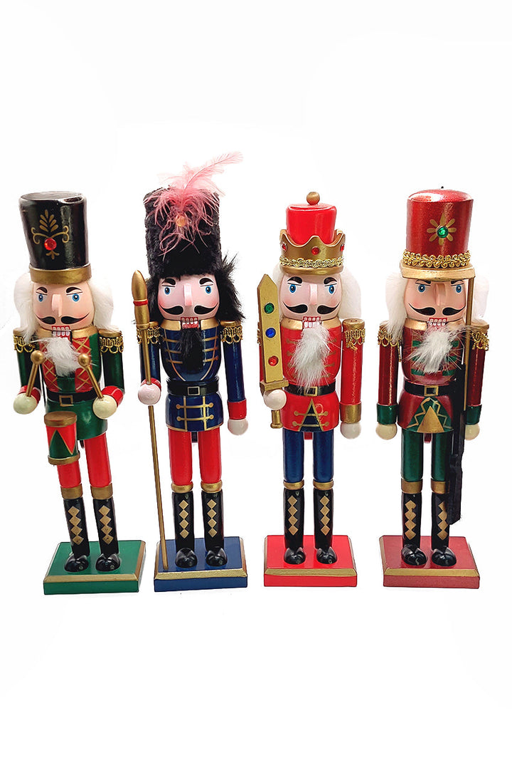 Christmas Nutcracker the Musketeer. Wizardi Classic Wooden Festive Decoration F07M14-40-N01012B