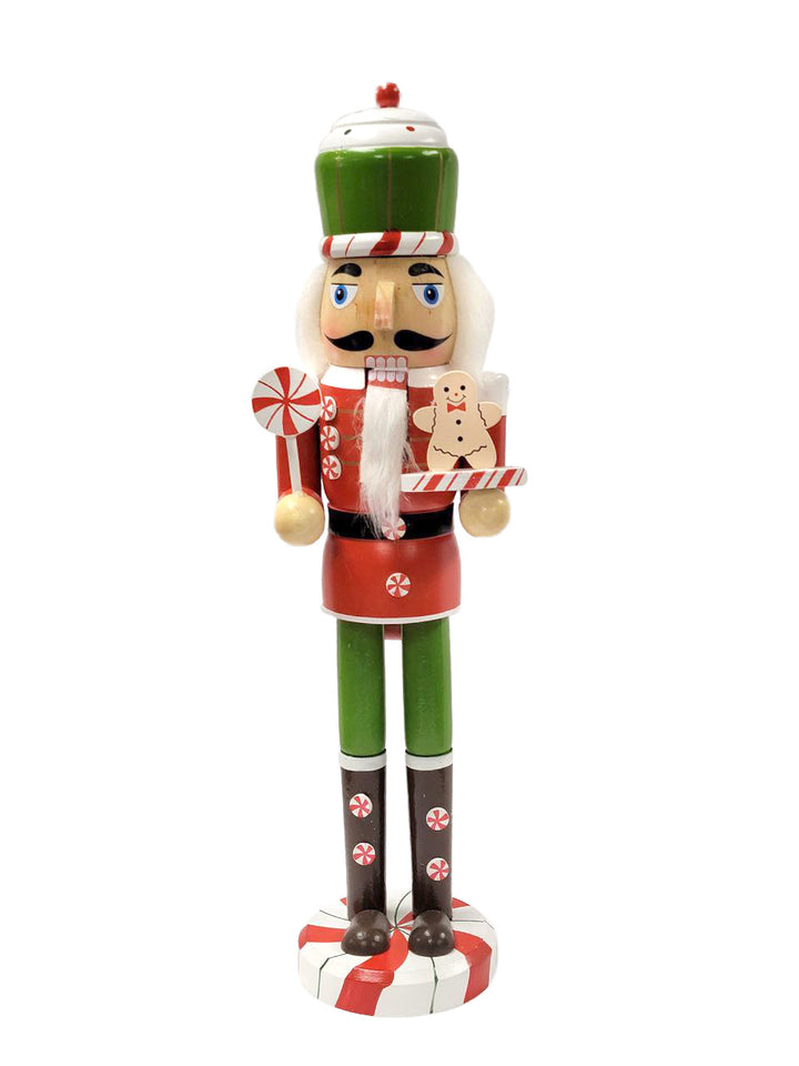 A Candy. Classic Wooden Nutcracker Decoration by Wizardi F07M14-43-XC4617C