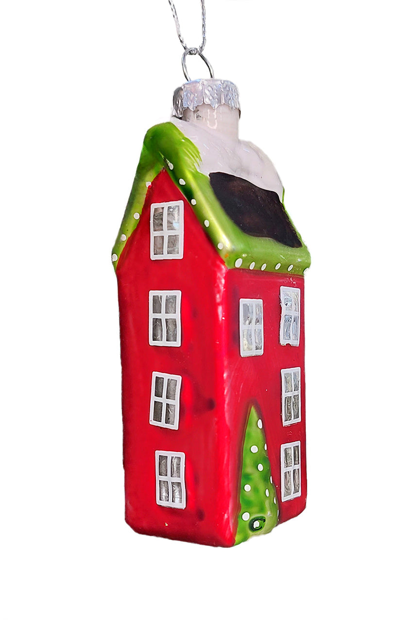 House Christmas Glass Ornament by Wizardi F07M3-12 HB-SY25021
