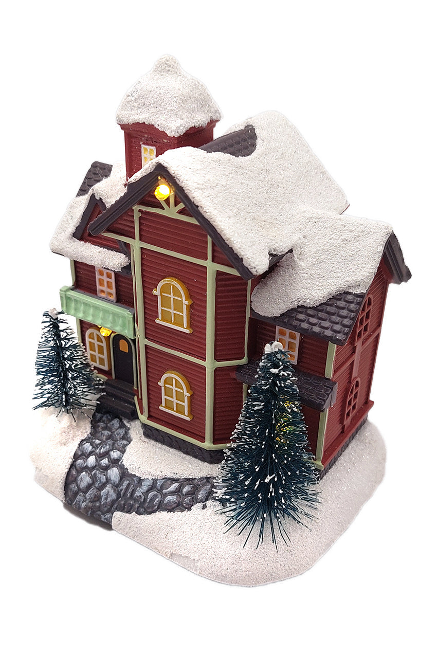 Christmas Village House with LED Lights F07M4-38-W221A