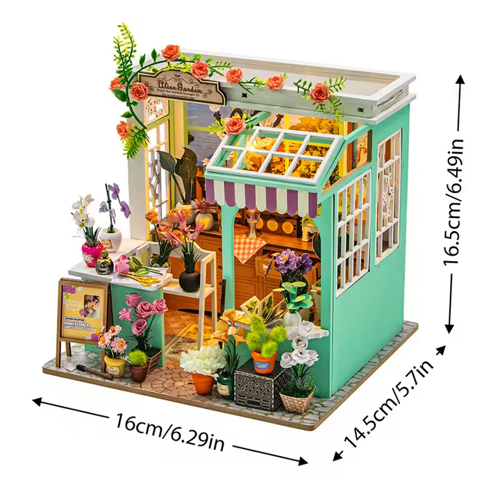 Alice Garden Miniature Dollhouse Kit by Wizardi F07M5-63-M2507