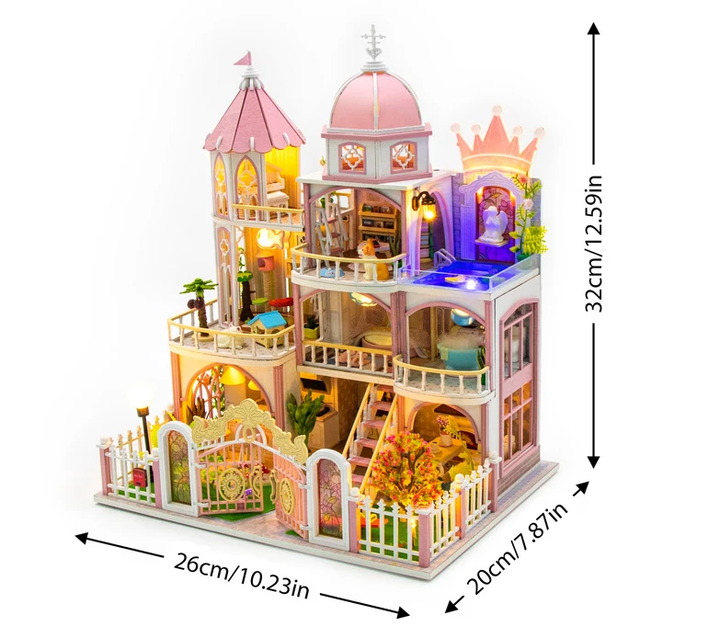 Windsor Castle Miniature Dollhouse Kit by Wizardi F07M5-65-L2503