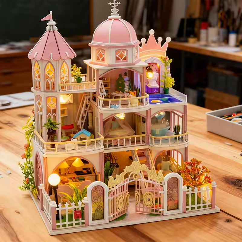 Windsor Castle Miniature Dollhouse Kit by Wizardi F07M5-65-L2503