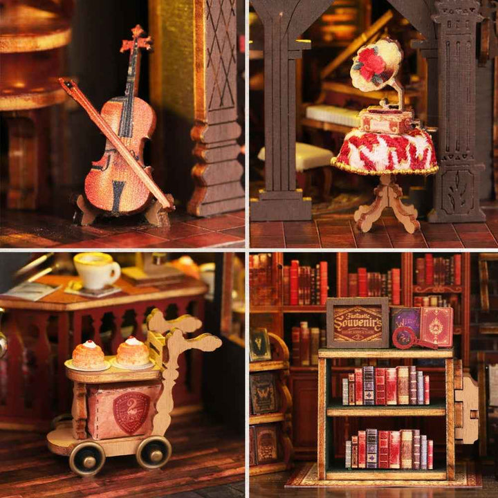 Letter Coffee Miniature Dollhouse Kit by Wizardi F07M5-66-ES020-A