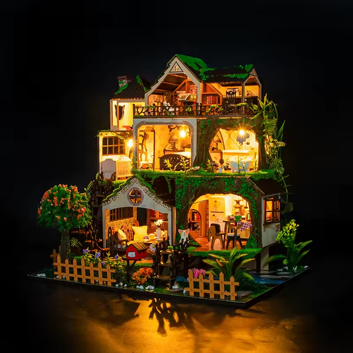 Fairy Tale Forest Miniature Dollhouse Kit by Wizardi F07M5-70-L2501