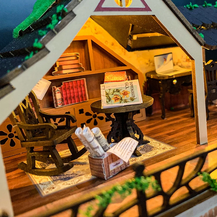 Fairy Tale Forest Miniature Dollhouse Kit by Wizardi F07M5-70-L2501
