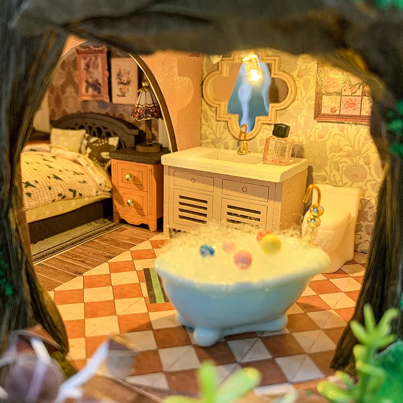 Fairy Tale Forest Miniature Dollhouse Kit by Wizardi F07M5-70-L2501