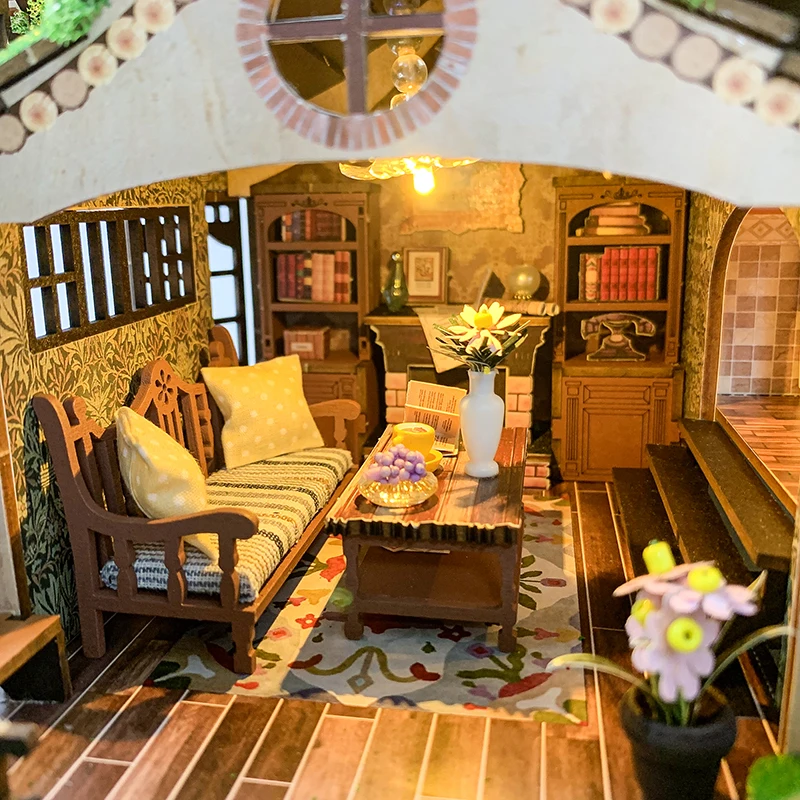 Fairy Tale Forest Miniature Dollhouse Kit by Wizardi F07M5-70-L2501