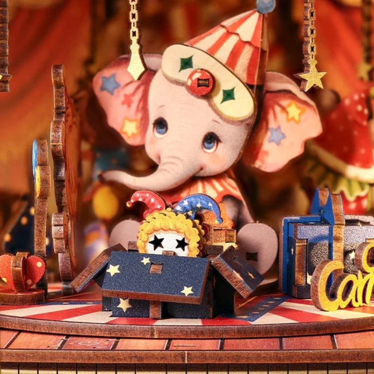 Animal Carnival Miniature Dollhouse Kit by Wizardi F07M5-80-TTBC501