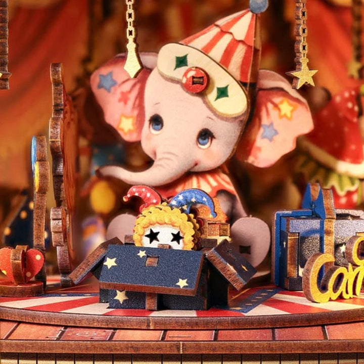 Animal Carnival Miniature Dollhouse Kit by Wizardi F07M5-80-TTBC501