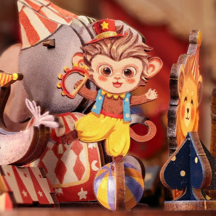 Animal Carnival Miniature Dollhouse Kit by Wizardi F07M5-80-TTBC501