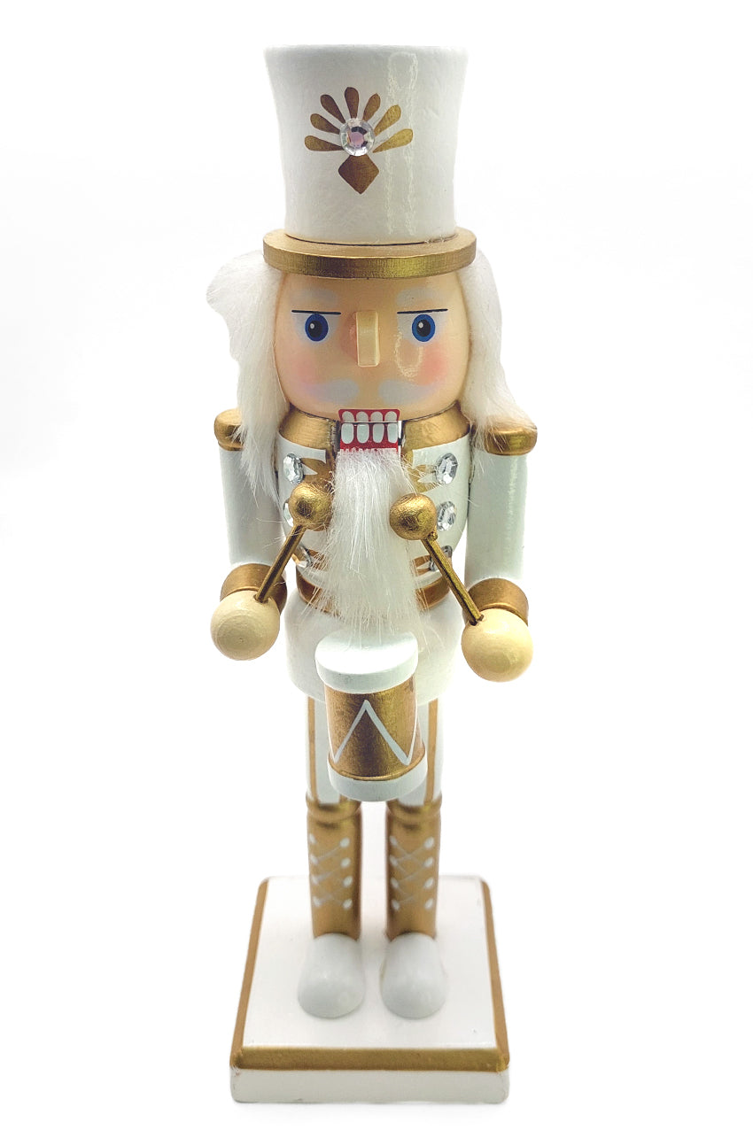 Wooden Golden Drummer Nutcracker Wizardi F07M6-14C