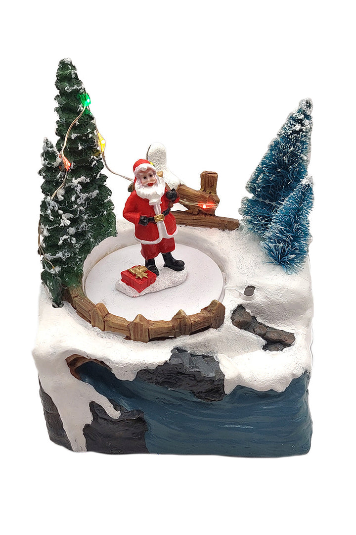 Santa Claus Scene Christmas Village Miniature by Wizardi F07N5-6A