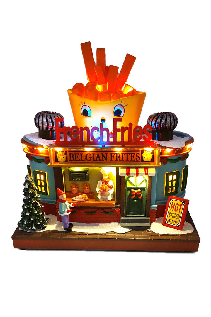 French Fries Christmas Village Miniature by Wizardi F07N5-8
