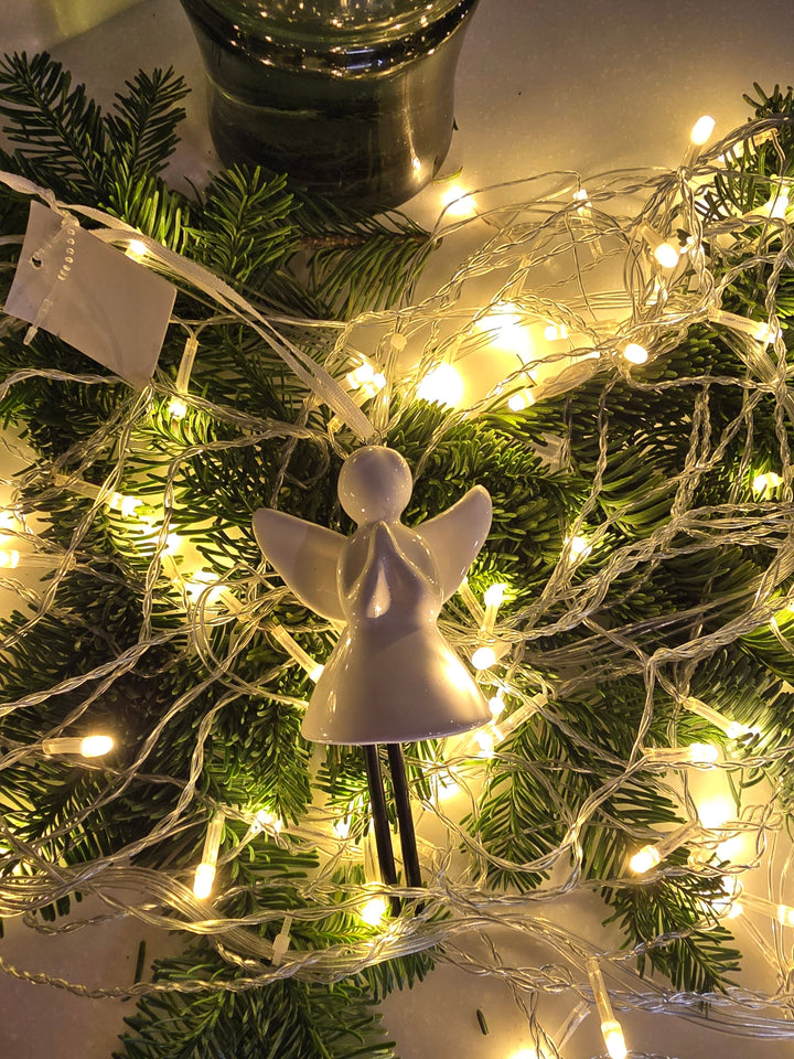 Bell - Angel Christmas Ceramic Ornament by Wizardi F07N7-27