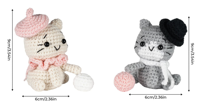 Cats Amigurumi DIY Crochet Kit Wizardi F07N8-M123