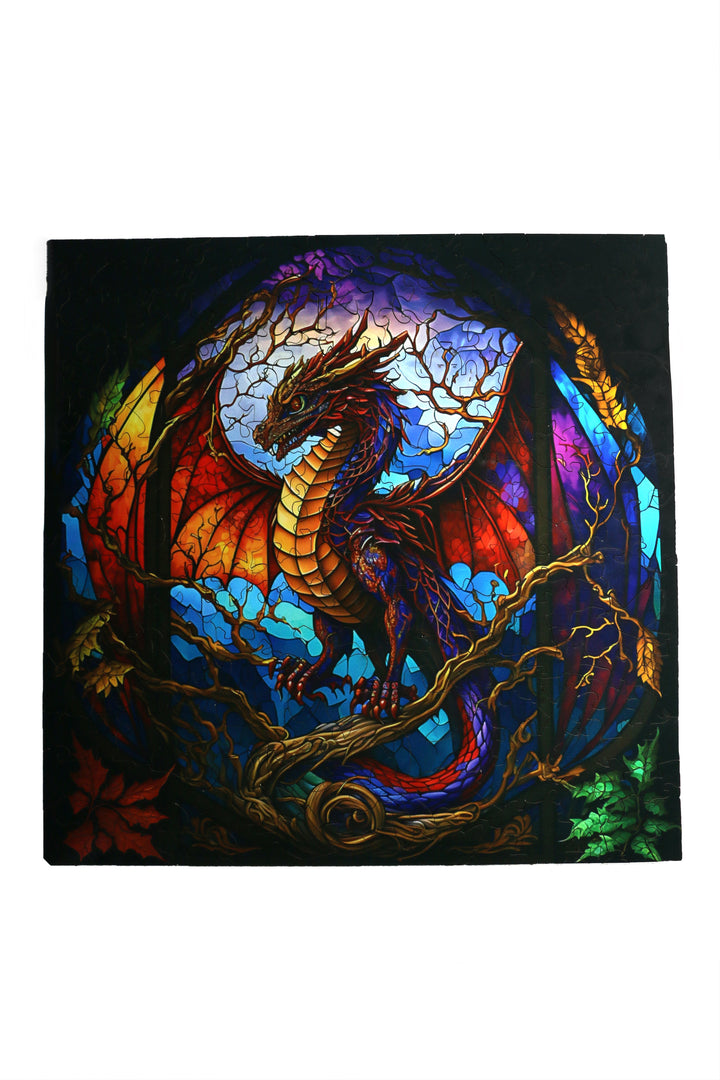 Majestic Dragon - Jigsaw Wooden Puzzle by Wizardi F07N9-19
