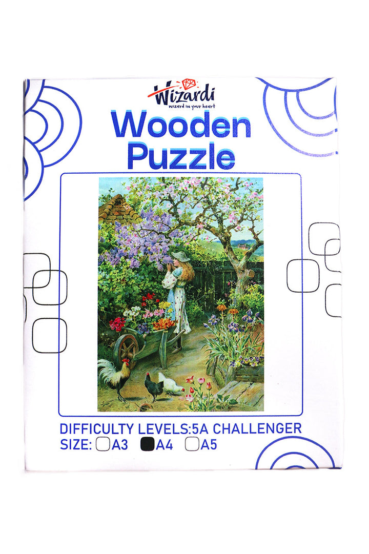 Spring Blossoms after William Stephen - Jigsaw Wooden Puzzle by Wizardi F07N9-22