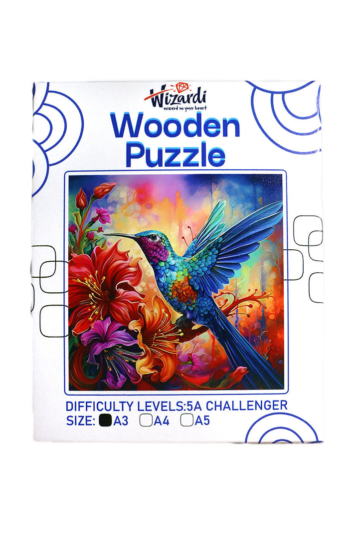 Bright Bird - Jigsaw Wooden Puzzle by Wizardi F07N9-3