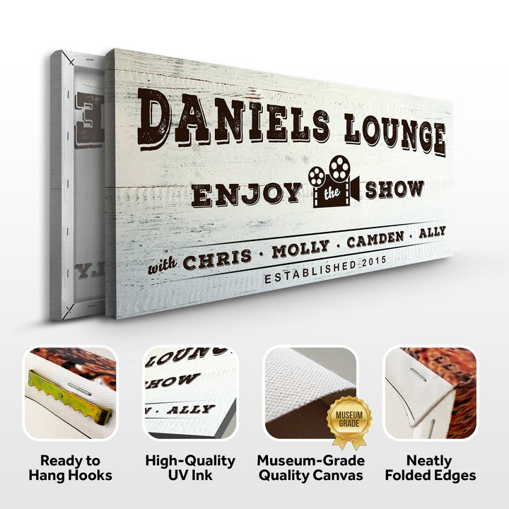 Enjoy the Show Family Cinema Sign