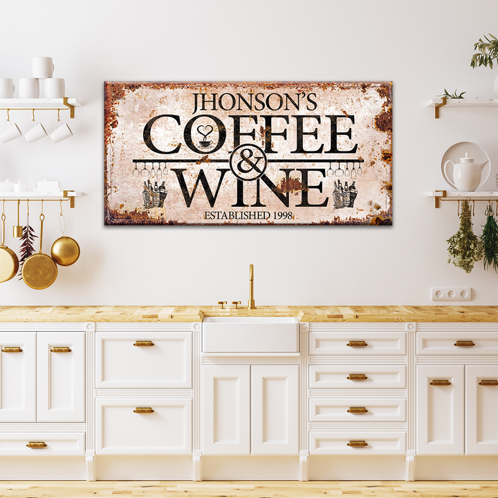 Coffee and Wine Sign