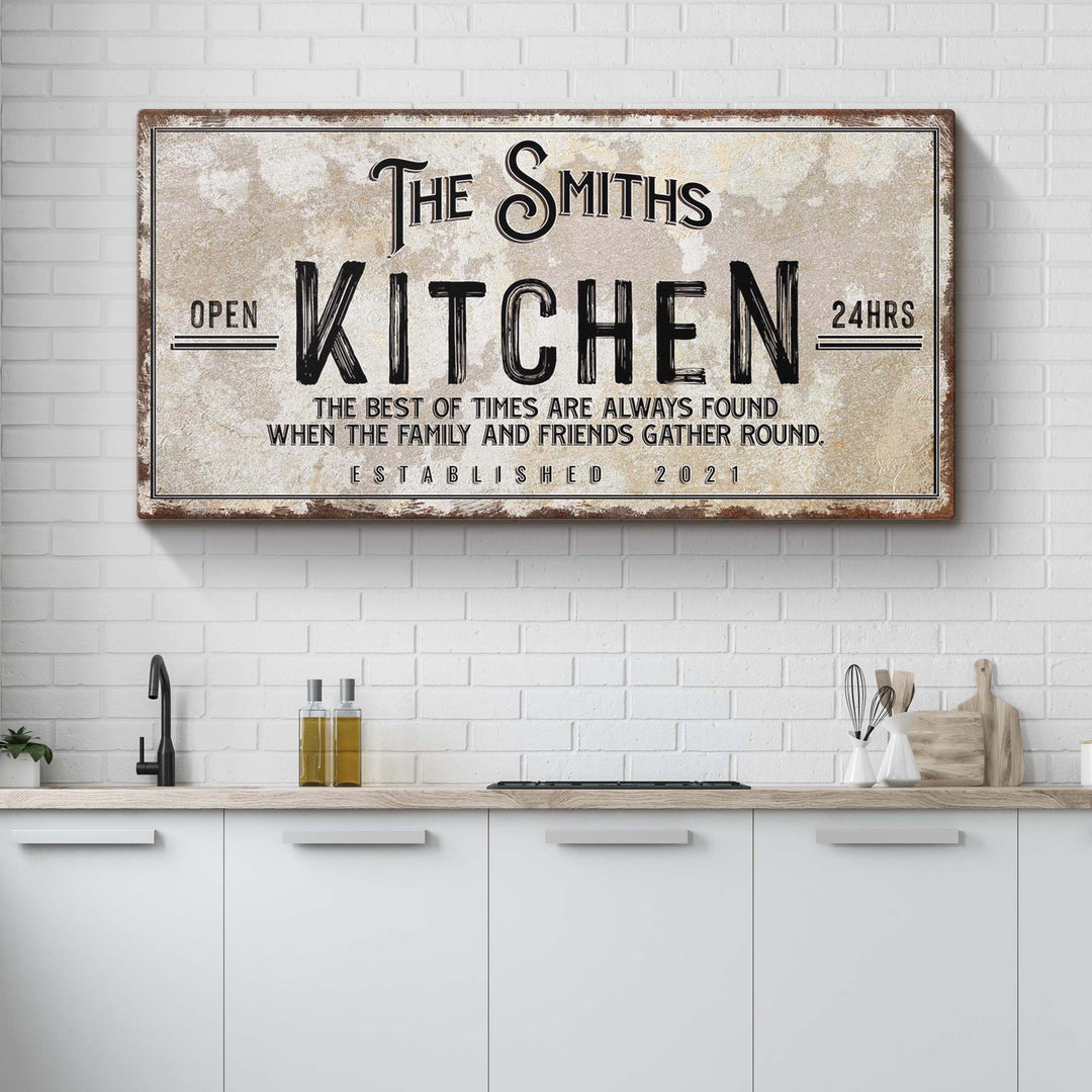Family Kitchen Sign