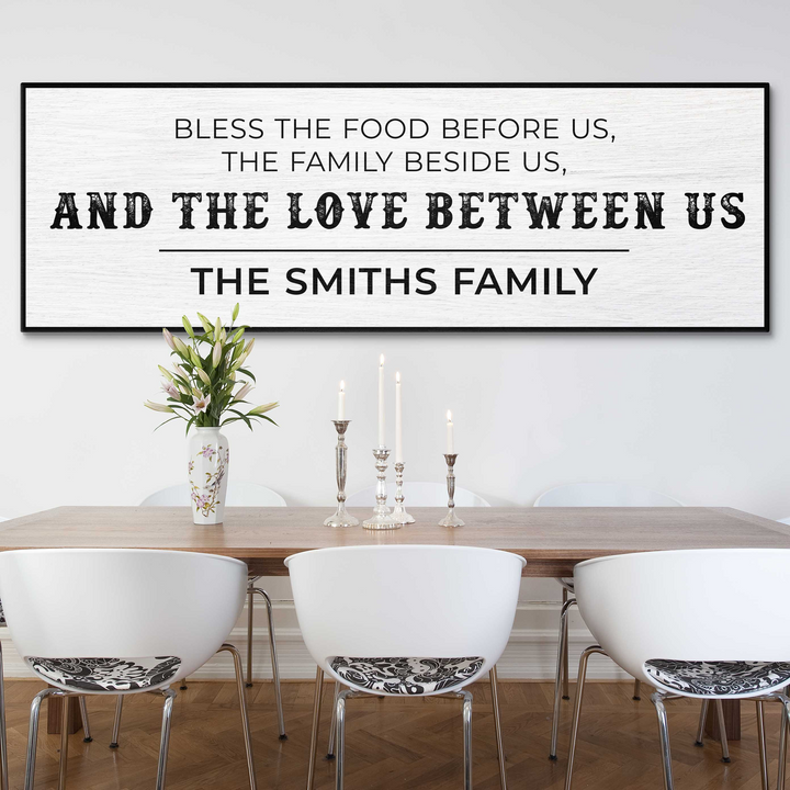 Family Blessing: Bless the Food Sign