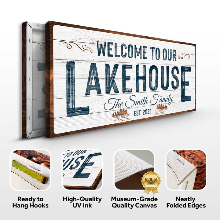 Welcome To Our Lakehouse Sign
