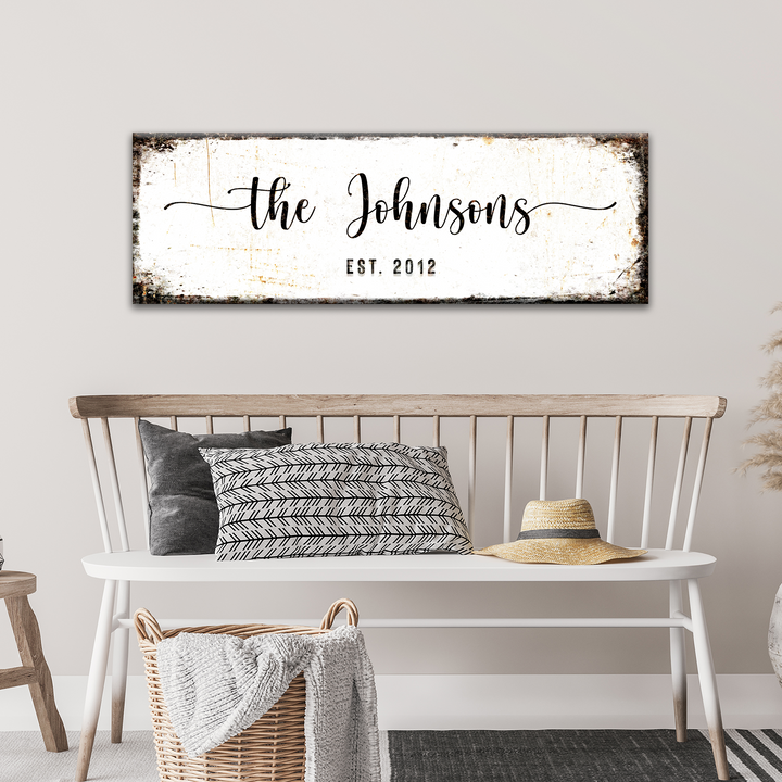 Rustic Family Name Sign