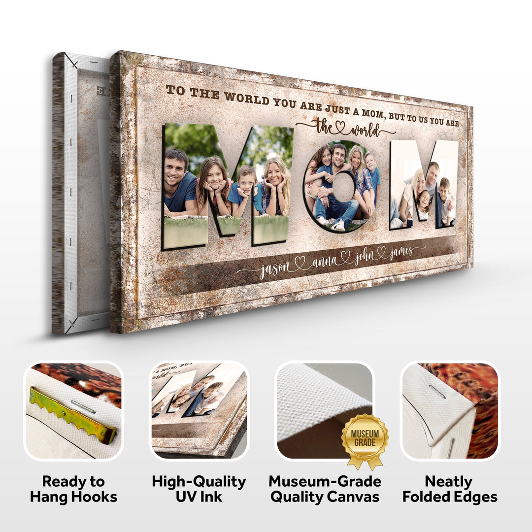 Mom, To Us You Are The World Sign