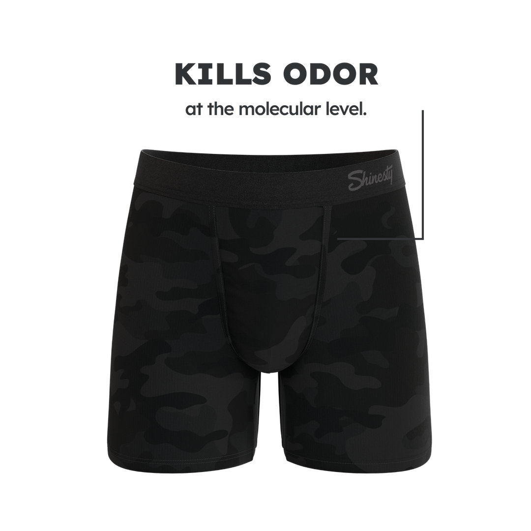 The Darkside | Black Camouflage Fart Proof Ball Hammock® Pouch Underwear