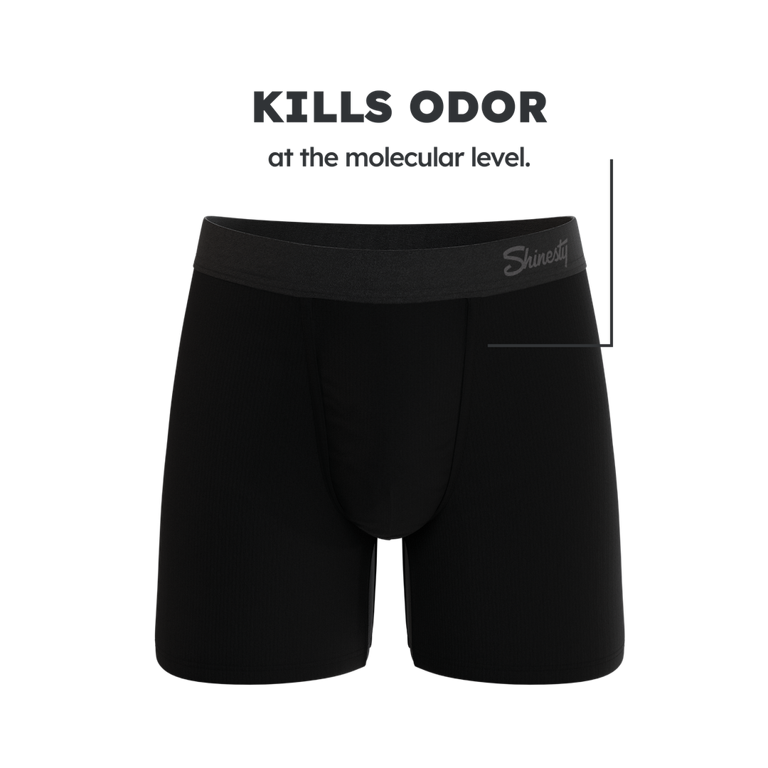 The Threat Level Midnight | Black Fart Proof Ball Hammock® Pouch Underwear