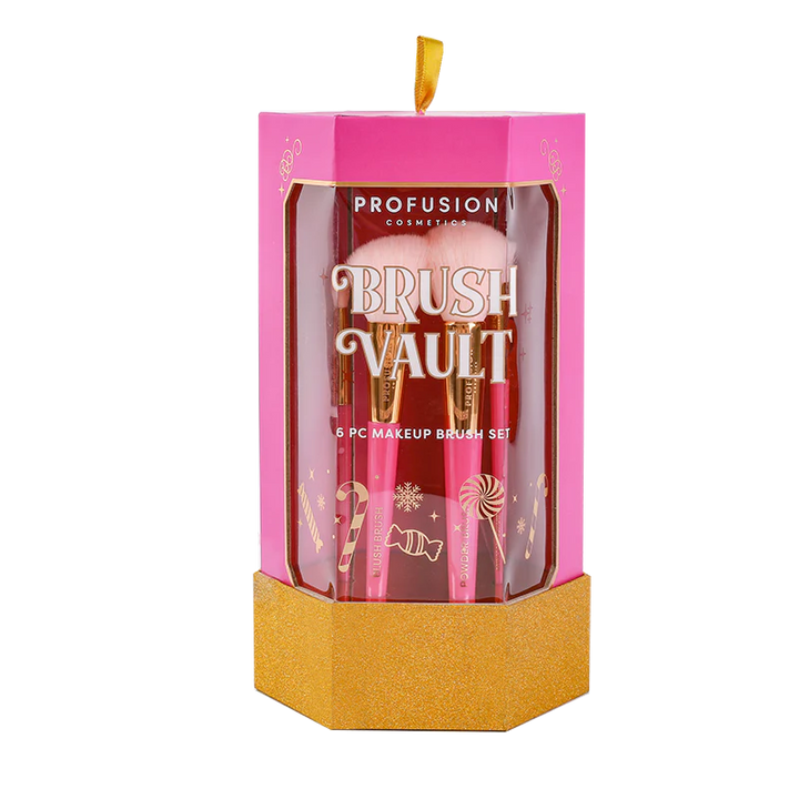Sweet Holiday | 6-pc Face & Eye Brush Vault