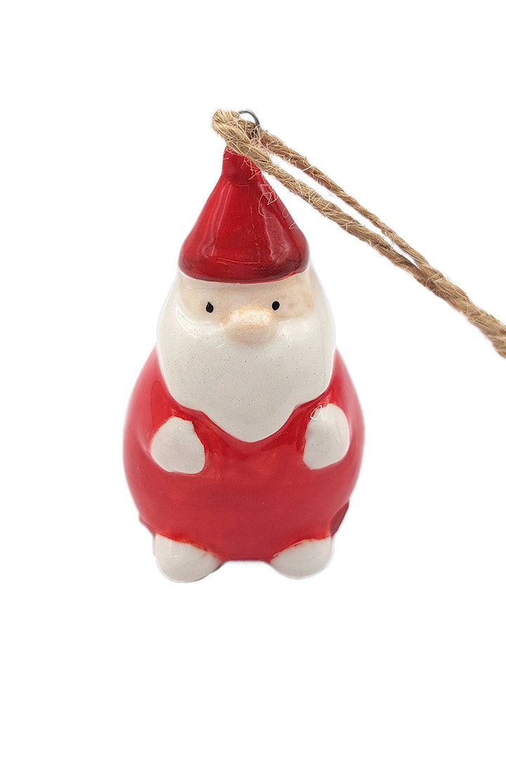 Santa Claus Christmas Ceramic Ornament by Wizardi F07N7-20