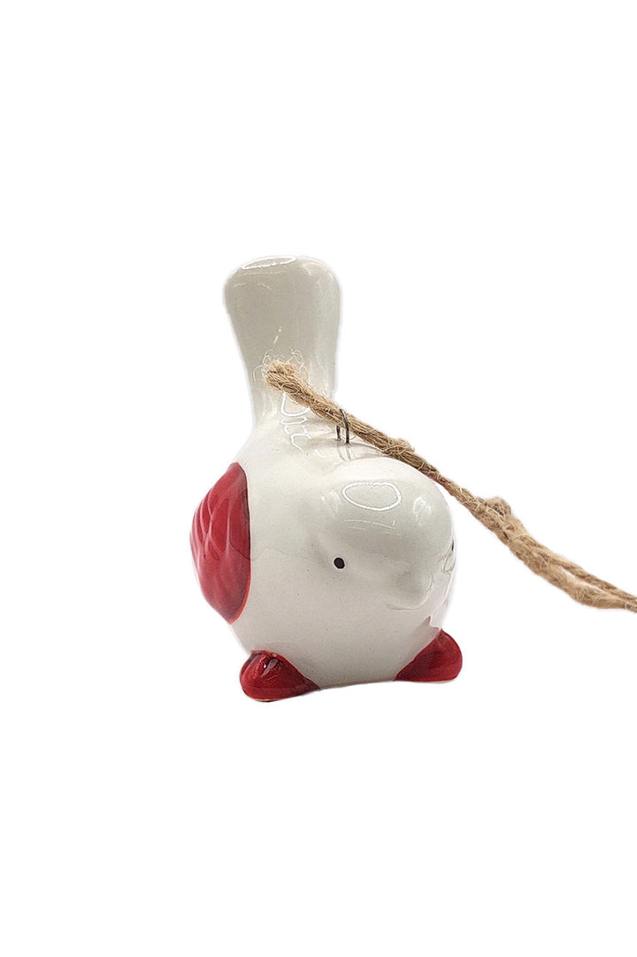Bird Christmas Ceramic Ornament by Wizardi F07N7-24