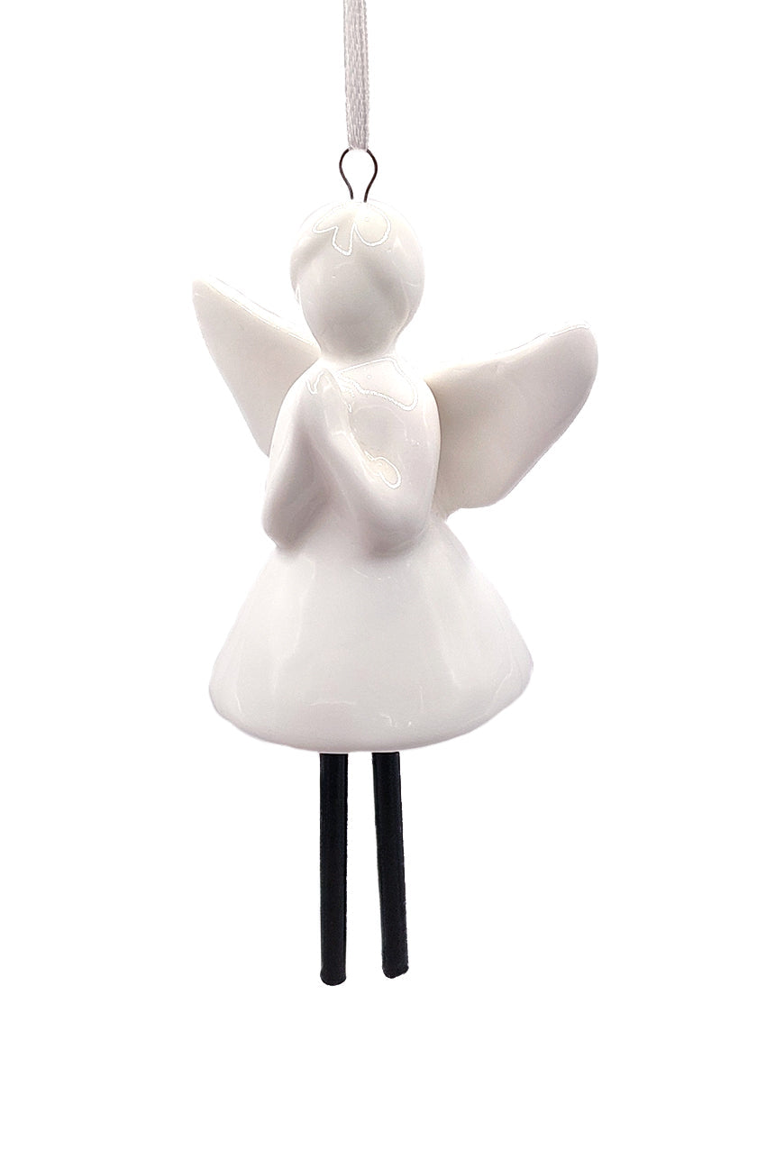 Bell - Angel Christmas Ceramic Ornament by Wizardi F07N7-27