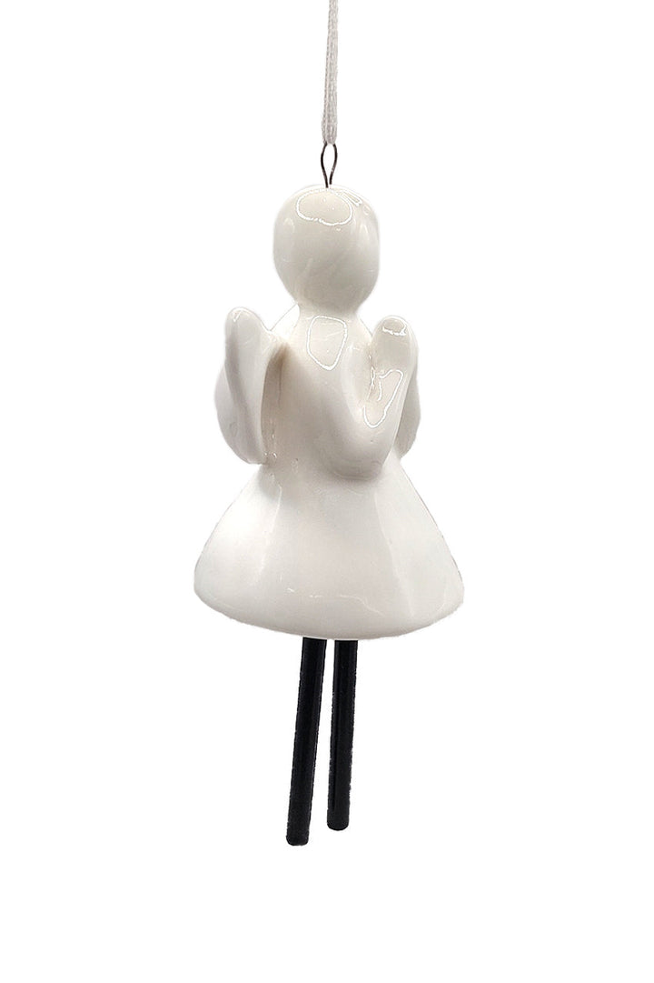 Bell - Angel Christmas Ceramic Ornament by Wizardi F07N7-27