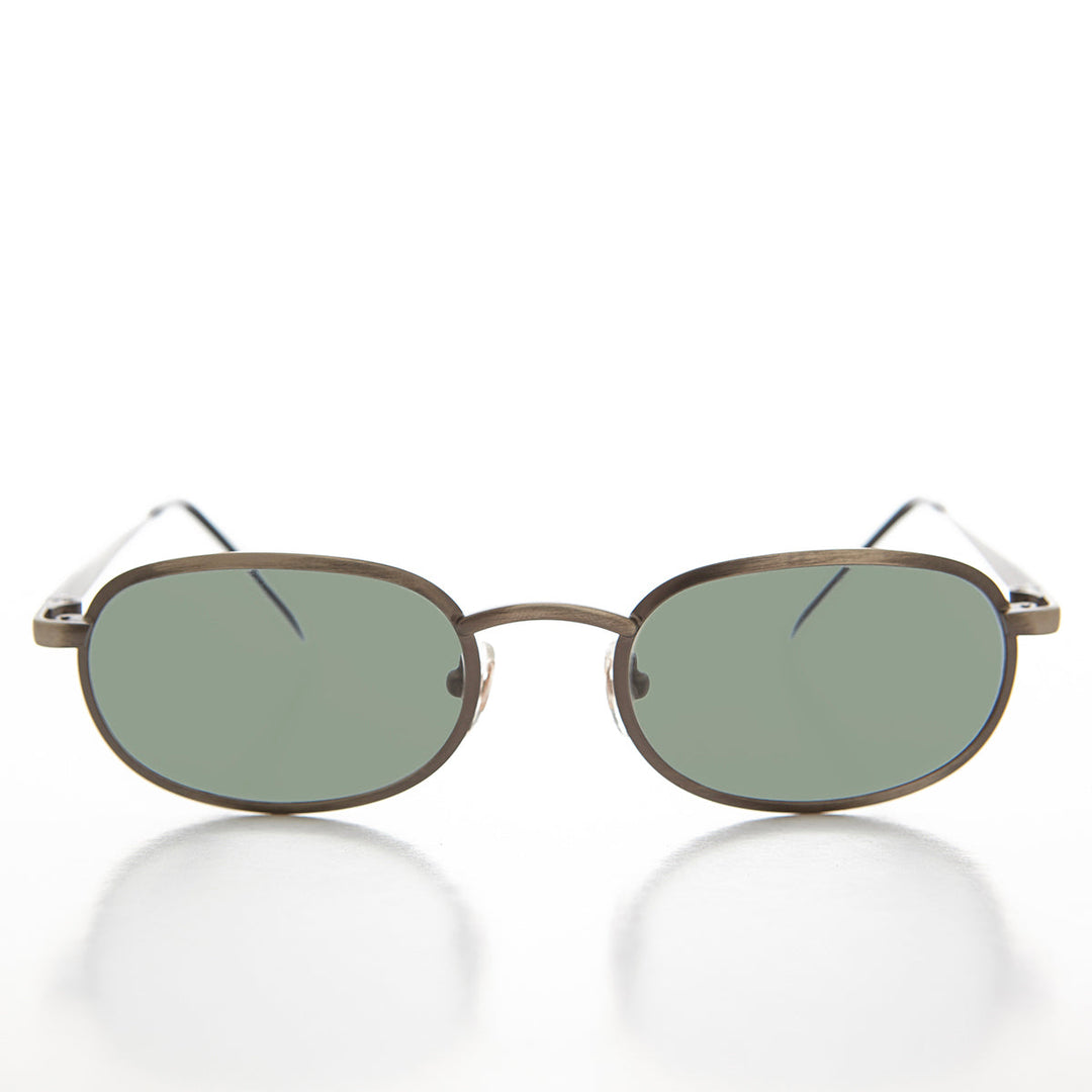 Oval Alloy Vintage Sunglasses - Hall