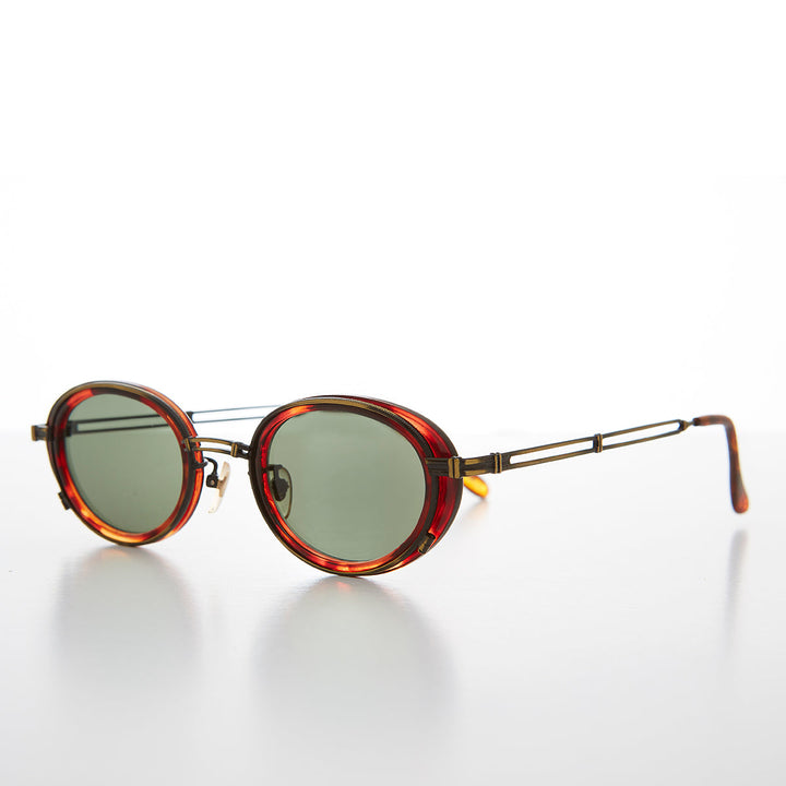 Cyber Goth Oval Vintage Sunglass - Fusion