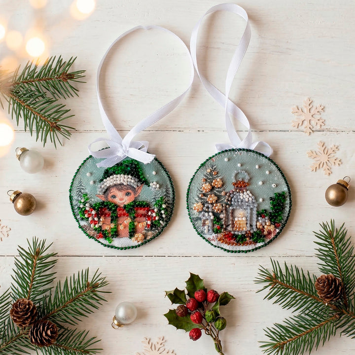 Fairy-Tale Elf Bead Embroidery Decoration Kit by Abris Art ABT-068